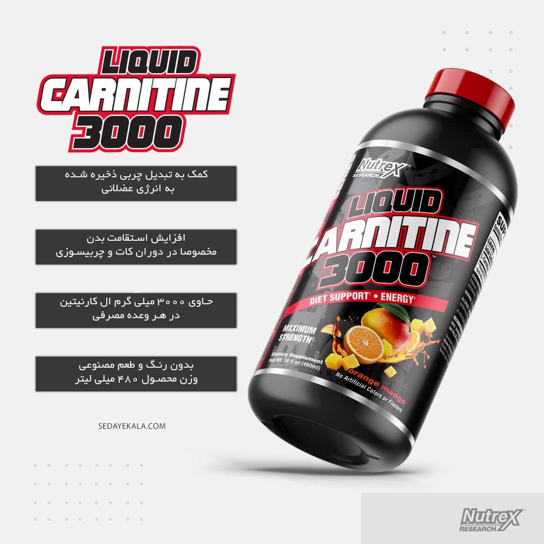الکارنیتین مایع 3000 ناترکس (مکملی مفید برای افزایش تمرکز، حافظه و عملکرد ذهنی)